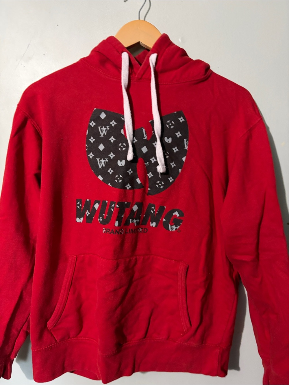Ina Red Crewneck Sweatshirt with Black Graphic